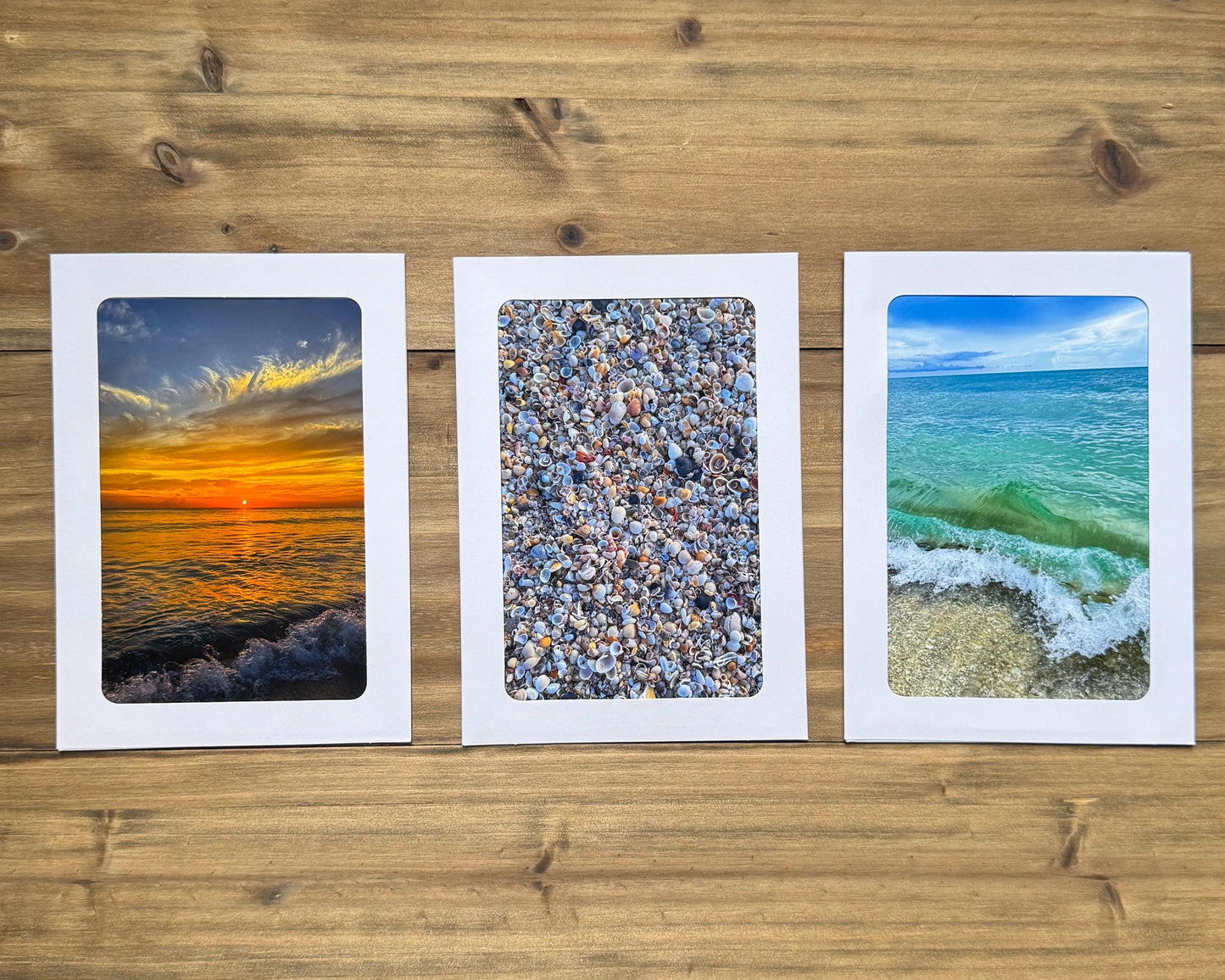Coastal Greeting Cards Set of 3 (5x7)