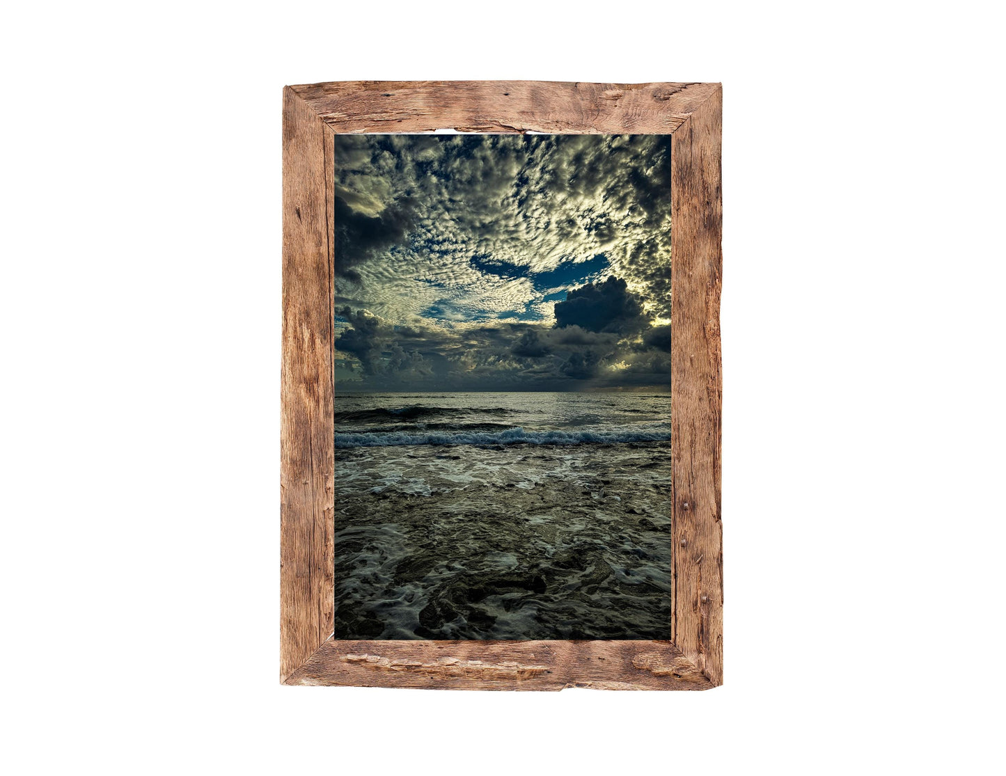 Moody Seascape Sunbeams Fine Art Print