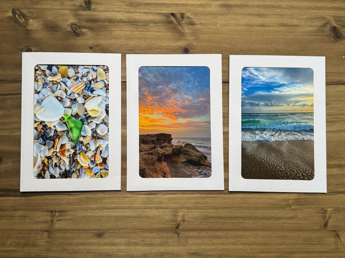 Coastal Greeting Cards Set of 3 (5x7)