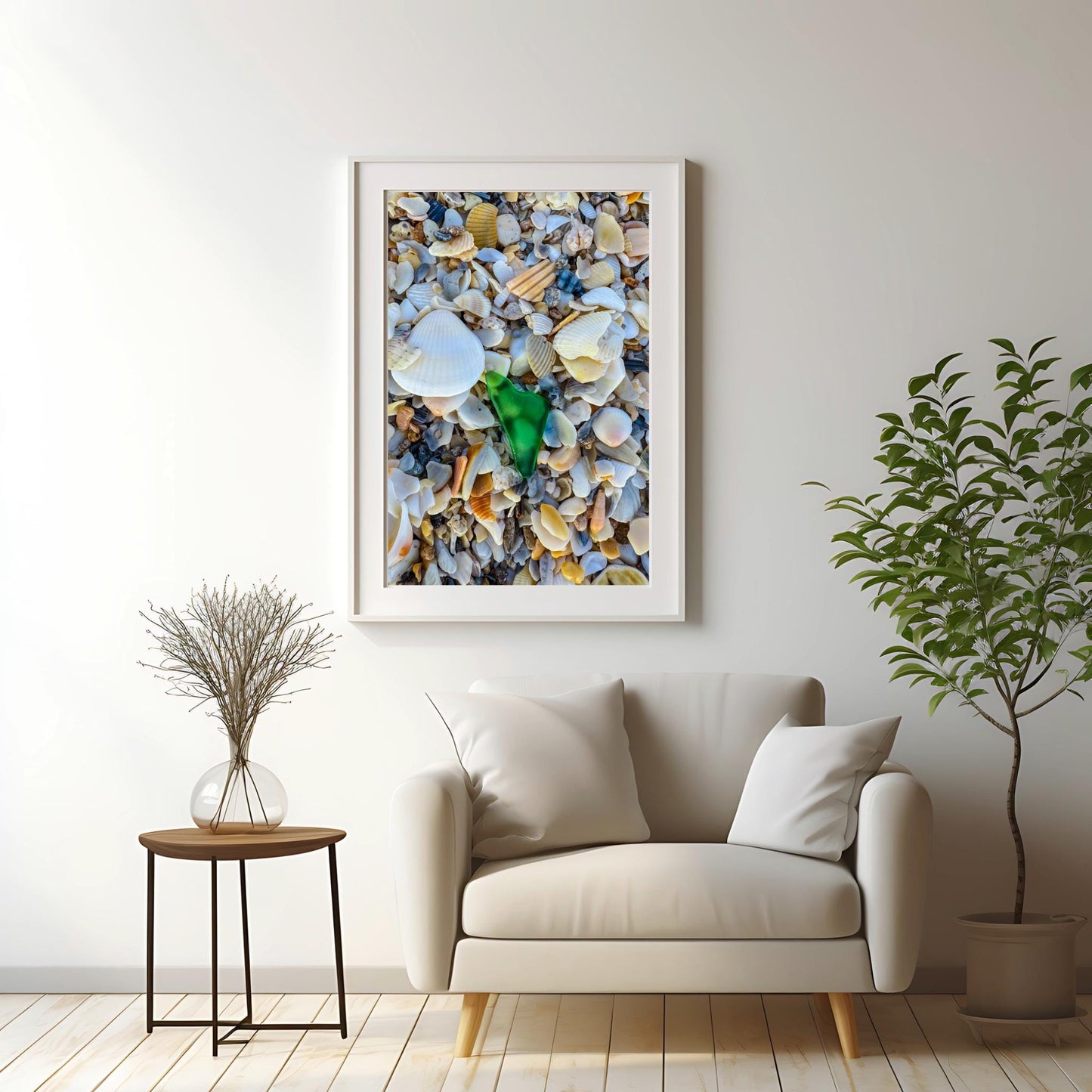 Green Sea Glass Fine Art Print