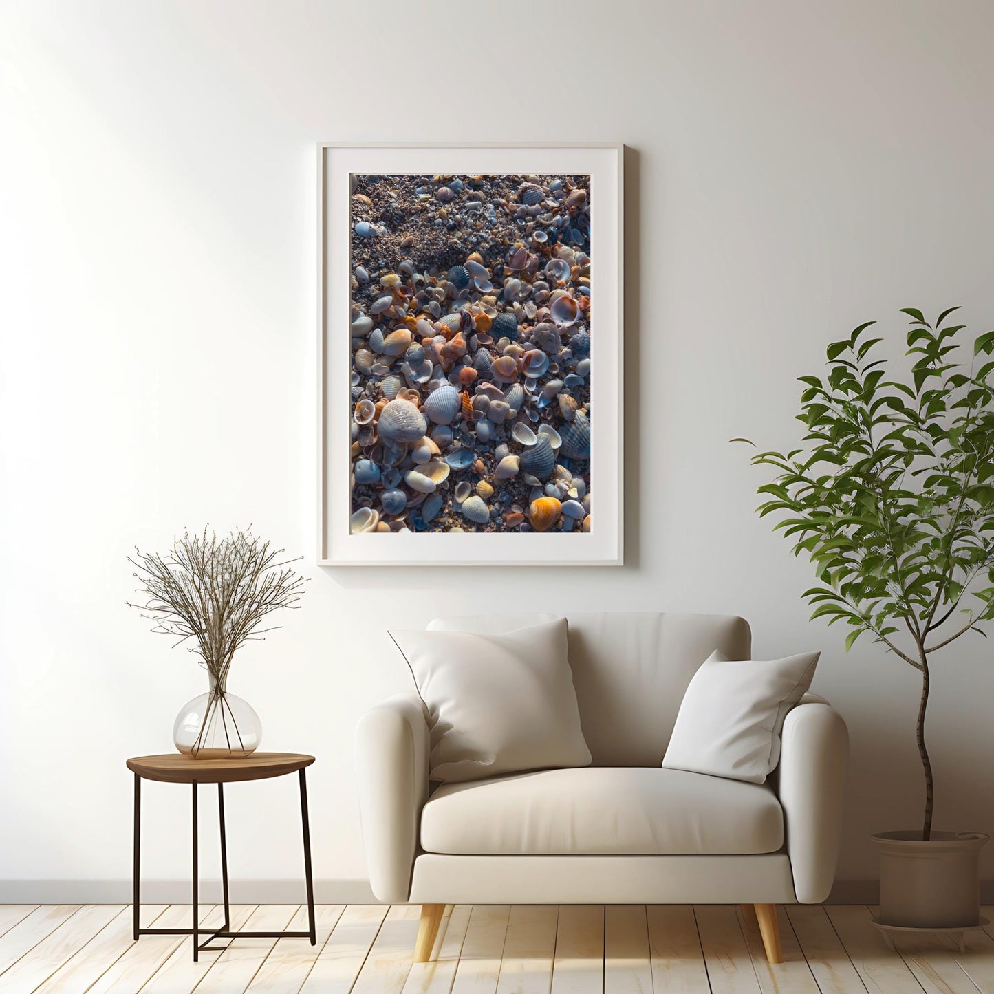 Beach Photography Fine Art Print, Coastal Wall Decor, Seashell Beach Print, Beach Wall Art, Ocean Wall Art, Coastal Print